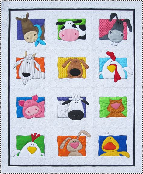 Animal Whimsy Quilt Pattern | Patrones, Patrón de edredón, Edredones de ...