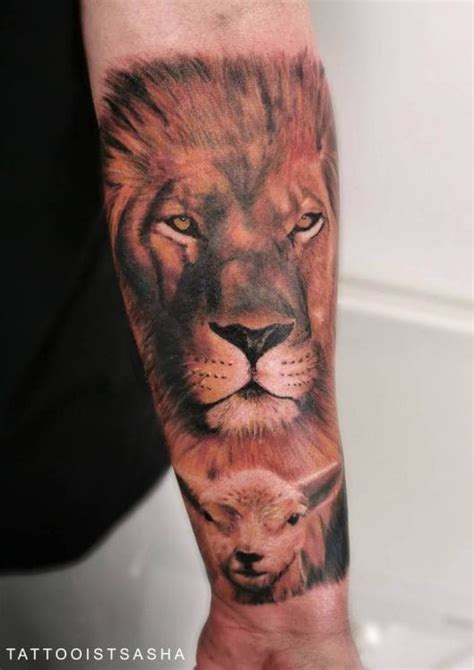 12+ Best Lion and Lamb Tattoo Designs - PetPress