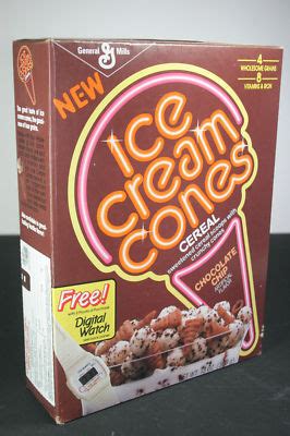 General Mills Ice Cream Cones Cereal Box 1987 | #136957020