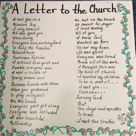 A Letter to the Church | Inspired By Gina