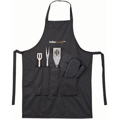 Promotional BBQ Apron with Tools, Personalised by MoJo Promotions