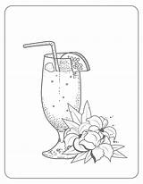 Martini Margarita Mahogany Ordinary Printables Nicepng Sketch Coloring Page sketch template