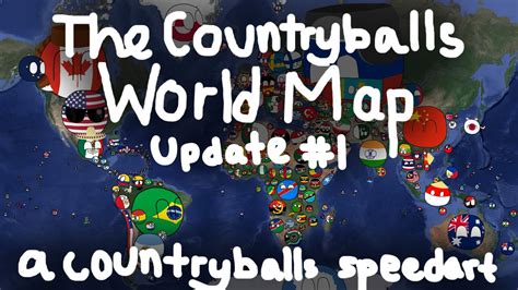 Countryballs Speedart | World Map Background!! | The Countryballs World ...