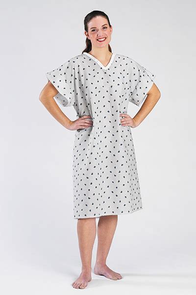 V-Neck Patient Gown by Cotton Craft