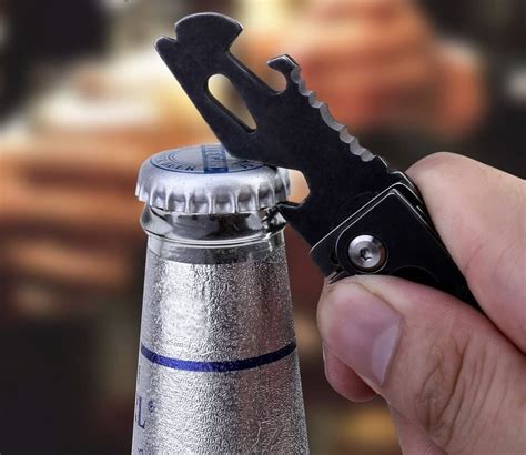 The edcfans Keychain Knife Multitool Packs 8 Uses In One Sleek Design