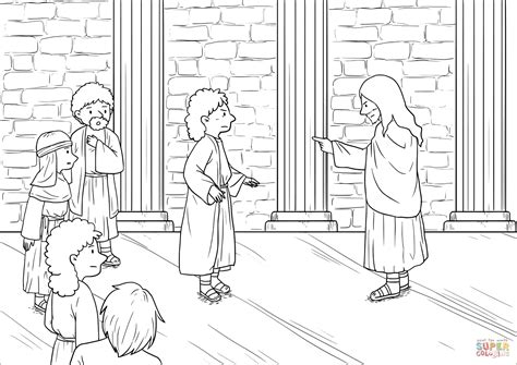 Jesus Drives Out an Impure Spirit (Mark 1:21-28) coloring page | Free ...