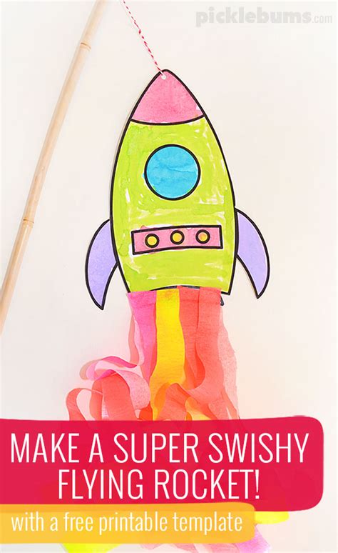 Printable Cut Out Paper Rocket Template - Dennis Munthe