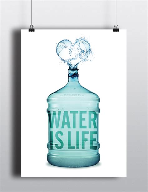 "Water is life" Poster on Behance