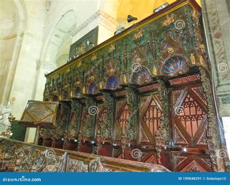 TROGIR, CROATIA, AUGUST 18, 2019: Tourists and Believer Inside the ...