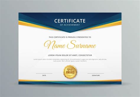 Certificate Template 284667 Vector Art at Vecteezy