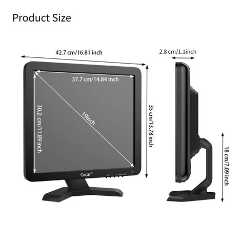 Hot Sale 19 Inch Industrial Using BNC HDMI USB Port Computer CCTV Lcd ...