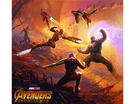 Art of Avengers: Infinity War Cover Art by Ryan Meinerding : r/marvelstudios