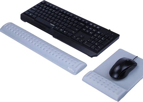 Aelfox Ergonomic Keyboard Wrist Rest and Mouse Pad Wrist Support, Memory Foam Wrist Pad for for ...