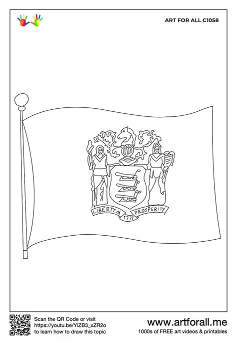 How To Draw The New Jersey Flag