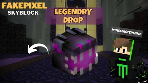 I DROPPED LEGENDARY (ENDER DRAGON PET) 🎉| FAKEPIXEL SKYBLOCK - YouTube