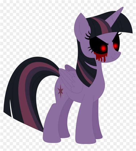 Ra1nb0wk1tty, Black Sclera, Blood, Glowing Eyes, Semi-grimdark, - Twilight Sparkle, HD Png ...