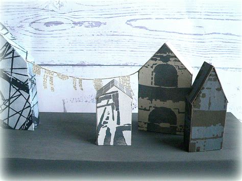 StencilGirl Talk: Little Village Home Decor Piece - by Claudia