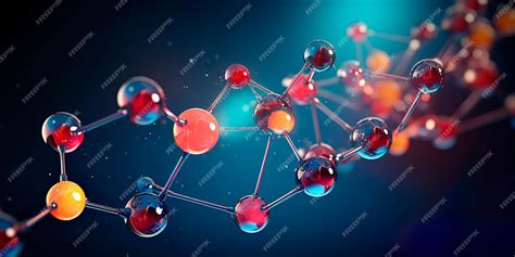 Premium AI Image | water molecule H O with the structure of the ...