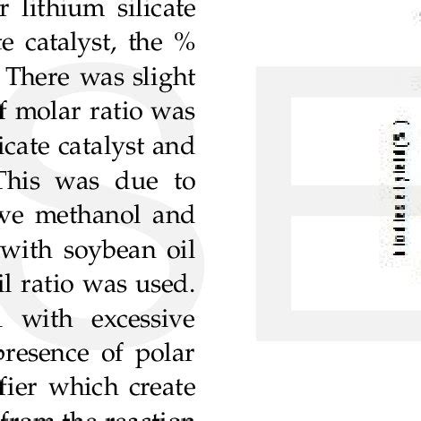 (a) Effect of Na2SiO3 calcination temperature on biodiesel yield... | Download Scientific Diagram