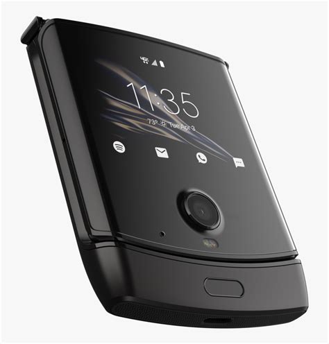 Razr - Black - Camera Detail - Closed - New Motorola Razr 2019, HD Png ...