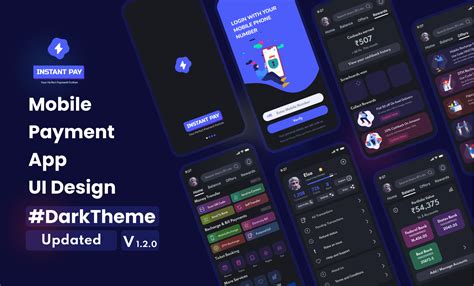 Mobile Payment App UI Dark theme | Figma Community