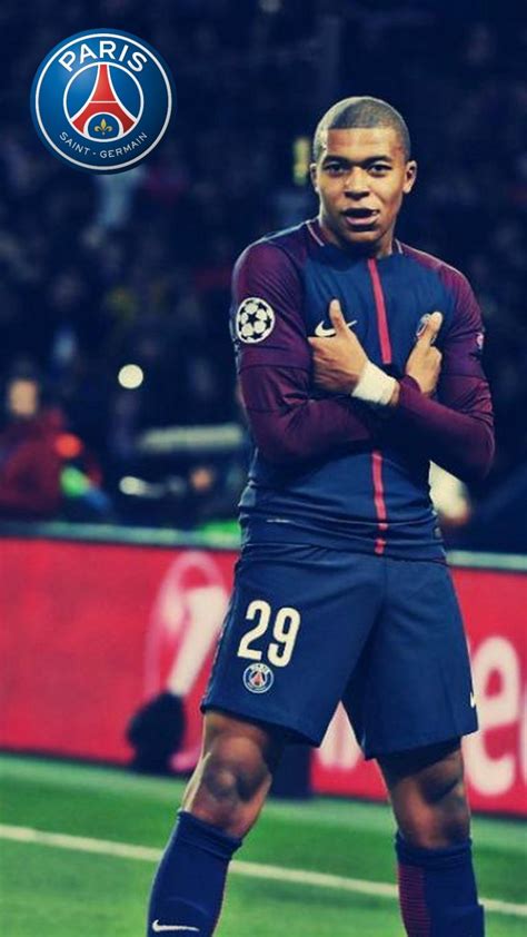 iPhone Wallpaper HD Kylian Mbappe PSG - 2023 Football Wallpaper