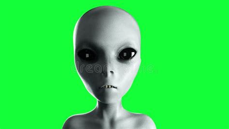 Alien Talking. Close Up. UFO. Green Screen 4k Footage. Stock Video - Video of xfiles, horror ...