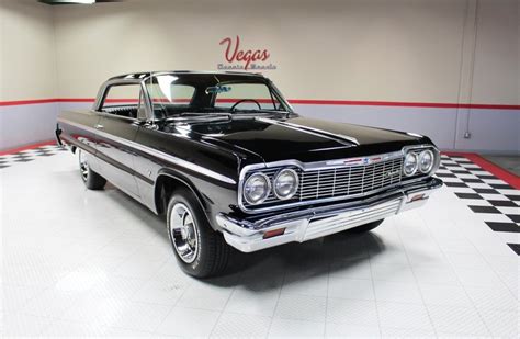 Black 1964 Chevrolet Impala Super Sport For Sale | MCG Marketplace