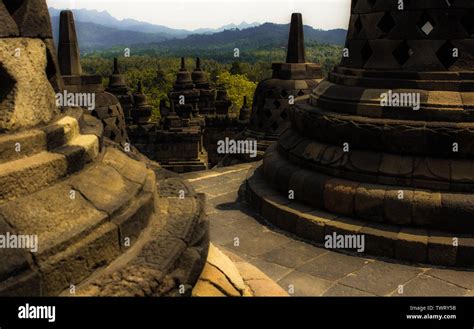 Stupa in Borobudur Temple Stock Photo - Alamy