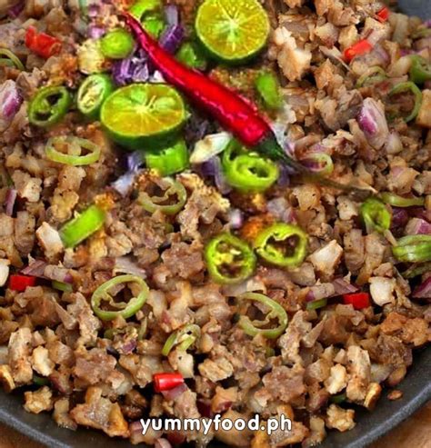 Awesome Sizzling Pork Sisig Recipe - Pinoy Recipe » Yummy Food Ph