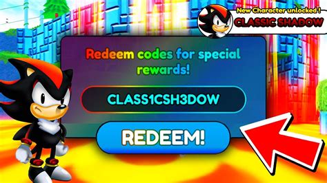 Trying Secret Codes in Sonic Speed Simulator.. Free Classic Shadow?! (Roblox) - YouTube