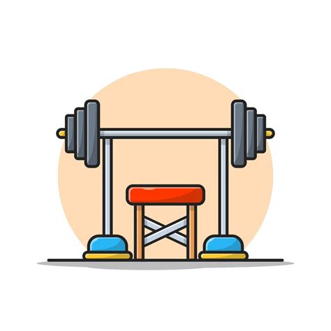 Dumbbell Gym Workout Cartoon Vector Icon Illustration. Sport Healthy ...