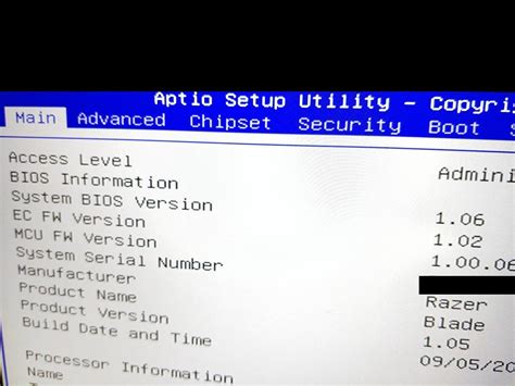 Razer Blade (Advanced) BIOS 1.06 : r/razer