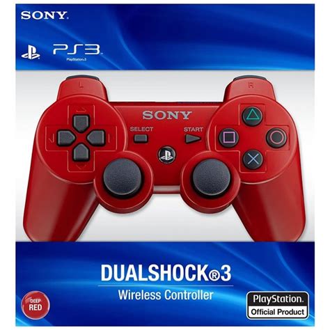 New Red PS3 Controller - Sony Playstation 3 Red Controller in Stock