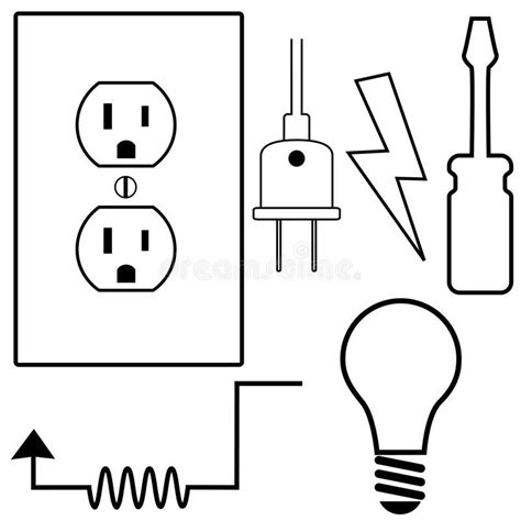 Electrical Repair Electrician Symbol Icons Set. Electric Repair and installation , #Aff, # ...