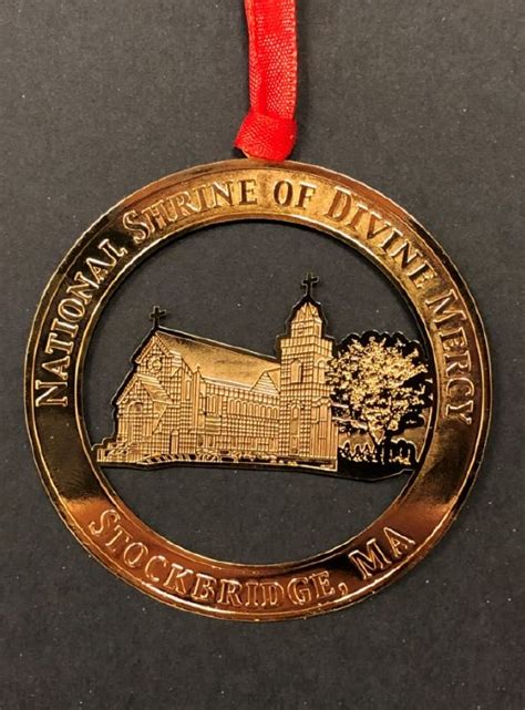 NATIONAL SHRINE OF THE DIVINE MERCY ROUND ORNAMENT - Divine Mercy Gift Shop