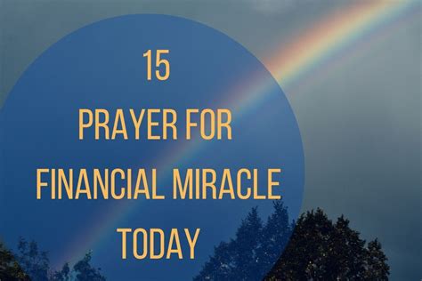 15 Prayer For Financial Miracle Today – Bible Verses of the day