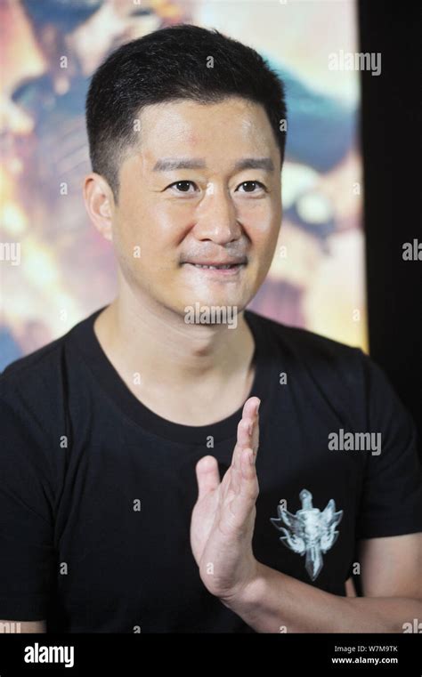 Chinese actor and director Wu Jing attends an interview for his movie ...