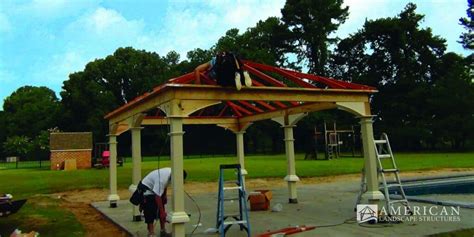 DIY Backyard Pavilion - Handmade Built on Site Pavilions