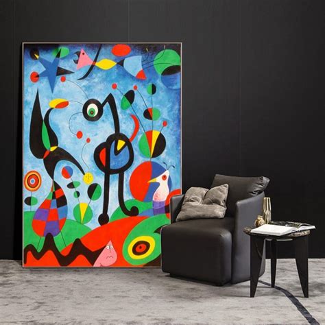 The Garden Painted 1925 by Joan Miro Printed on Canvas • CanvasPaintArt