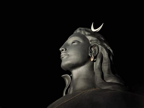 Download Adiyogi Shiva Statue At Night Wallpaper | Wallpapers.com