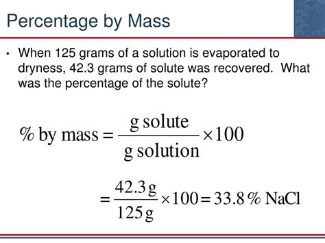 Mass Percent Practice Problems