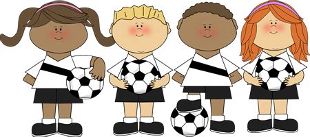 Kids Soccer Clip Art - Kids Soccer Image