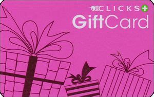 Gift Card: Gifts on pink card (Clicks stores, South Africa(Clicks) Col ...