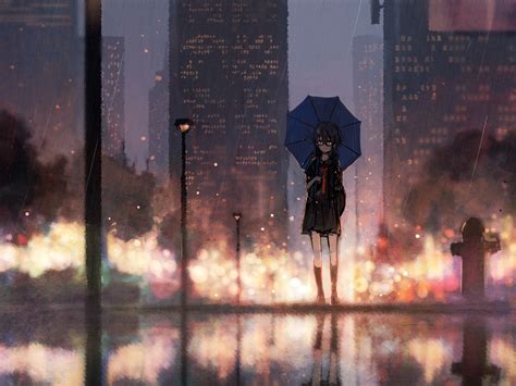 1600x1200 Anime Girl Rain Umbrella Wallpaper,1600x1200 Resolution HD 4k Wallpapers,Images ...