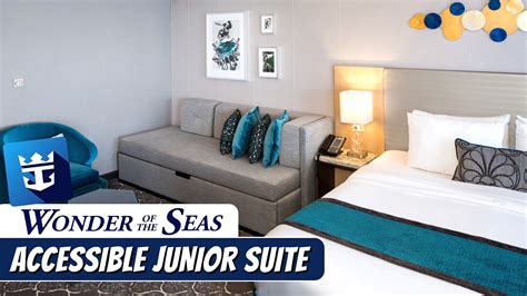 Wonder of the Seas | Accessible Junior Suite Full Walkthrough Tour & Review 4K | Royal Caribbean ...