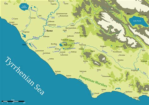 Map of Latium in the First Five books of Livy's History of Rome : MapPorn