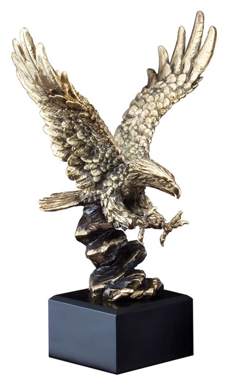 Gold Eagle Statue AE600 AE610 AE620 - Free Engraving