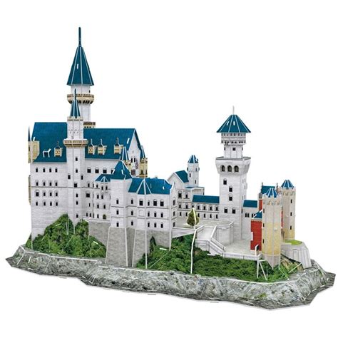 3D puzzle: Neuschwanstein kastély Cubicfun 3D épület makettek - 3d ...