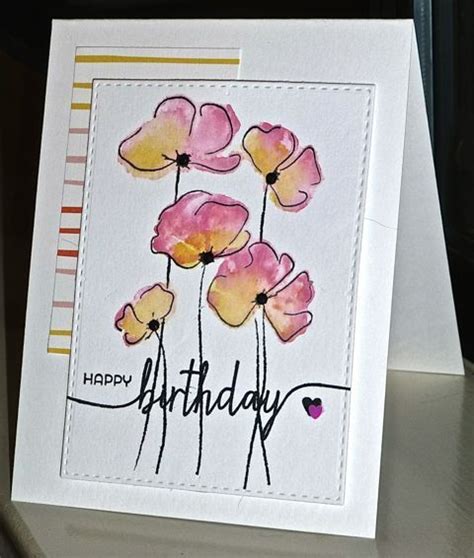 CC524 Happy Birthday by hskelly - Cards and Paper Crafts at Splitcoaststampers Watercolor ...